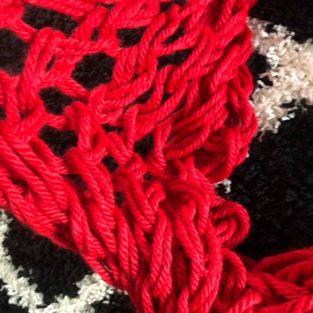 Red Infinity Scarf - Picture 3 of 3
